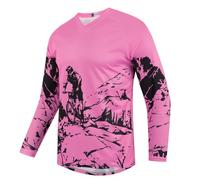 Bambini Ciclismo Jersey Bambini Mountain Bike Motocross Manica Lunga Ragazzo Camicia Downhill Top Abbigliamento, 44p, 12 anni