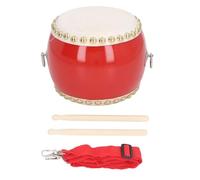 Bambini cinesi tamburi in plastica di plastica pecora in pelle di acero in legno rosso bambino tamburo a percussione con cinturino regolabile e strumento musicale bastoncini per