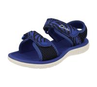 Bambini Clarks Casual Gancio & Ciclo Tessuto Sandali Estivi Surf Tide K