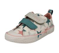 Bambini Clarks Peffetto Lo Motivo Dettagliato Tela Scarpe