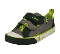 Bambini Clarks Peffetto Lo Motivo Dettagliato Tela Scarpe