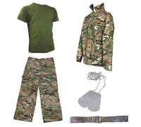 Bambini Confezione 5 Hmtc Mtp Multicam Match - Mimetico Pantaloni,Maglietta +