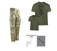 Bambini Confezione A1 Militare Outdoor Vestirsi SAS T-Shirt Pantaloni Dpm Hmtc