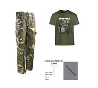 Bambini Confezione A2 Militare Outdoor Vestirsi Spitfire T-Shirt Pantaloni Dpm