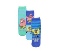 Bambini Confezione Di 3 Ragazzi Calzini Spongebob Squarepants Caviglia Ufficiale