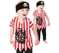 Bambini Costume da Pirata Bambini Pirati Vestito Halloween Bambini Bambine