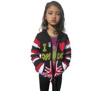 Bambini Cotone i Love London a Punta Lungo Cappello Giacca Luce Multicolore Con