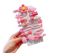 Bambini Cute Fiore/Coniglio Ragazza Clip per capelli Accessori per i capelli per bambini Colore caramelle Pin per le ragazze-Pink