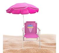 Bambini da campeggio da campeggio a campeggio pieghevole | ombra con un sedile di sabbia resistente al da parasol, sviluppato per l'avventura all'aperto, offre comfort e durata della se