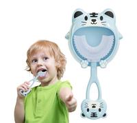 Bambini di spazzolino da denti in silicone sotto forma di U | Pulizia orale a 360 ° per bambini 2-12 anni | Morte morbide -calmant morsi aptavajillas e frigorifero