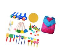 Bambini dipingi spugne per bambini dipingendo pennelli spugna set per