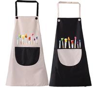 Bambini dipinti di grembiuli 2 pezzi impermeabili ＆ SMOCK ART ART AIROTTO CON SMOCK COMPLIORE DI CAPILI REGOLABILI PACCIALI PER GLI A GENSAGGI