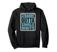 Bambini divertenti per il decimo compleanno di Straight Outta Single Digits Boys Felpa con Cappuccio