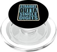 Bambini divertenti per il decimo compleanno di Straight Outta Single Digits Boys PopSockets PopGrip per MagSafe