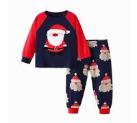 Bambini e Ragazzi Natale Pigiama per Ragazzi Dinosauro Natale da Notte Pigiami Due Pezzi Manica Lunga Set Indumenti da Notte per Bambini Bambino Piccolo 3-4 Anni 4T Regalo di Ringraziamento di Natale