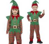 Bambini Elf Costume Aiutante di Babbo Natale Bimbi Nuovo
