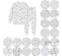 Bambini Fai da Te Dipinto a Mano Homewear Set colorazione Pigiama per Ragazzi Ragazze con Cui Si può Giocare Indossare Ragazze Vestito