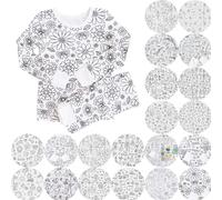 Bambini Fai da Te Dipinto a Mano Homewear Set da colorare in Set Pigiama per Ragazzi Ragazze con Cui Si può Giocare Indossare Ragazze Vestito