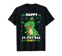 Bambini Felice St Pat Trex Day Dino St Patricks Day Bambino Ragazzi Maglietta