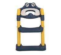 Bambini Formazione Sedile del Water Regolare l'altezza Corrimano Scaletta Sgabello Sedile del Water per Bambini Uso Domestico Pieghevole (Giallo)