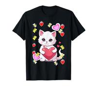 Bambini Gatti Bambino Gatto Estate Cuore Cuore Bambino Amico Animali Maglietta