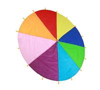 Bambini Giocano con Il Paracadute Arcobaleno, Un Esercizio di Gioco All'aperto Durevole per la Scuola Materna dei Bambini, Materiale in Tessuto Oxford (3,6 m/11,8 Piedi)