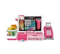Bambini Giocattoli Checkout - Supermercato Negozio Gioco per Bambini | Impara Checkout con scanner e calcolatrice,Per e ragazze 4 ai 6 anni UN matematico