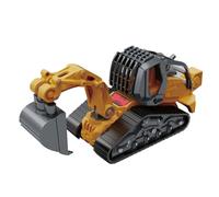 Bambini Giocattolo per Auto da assemblaggio Fai -da -Te, decollare Il Modello di Costruzione in Lega di ingegneria Modella educativa Veicolo di Costruzione con Luce e Effetti (Excavador)