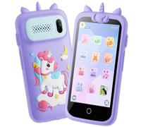 Bambini giocattolo smartphone, Cellulare Bambinis con lettore di musica, 2000mA Mini Telefono per Bambini con giochi, fotocamera anteriore, fingere di giocare smartphone (viola)