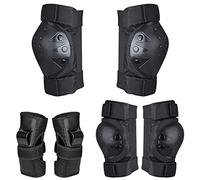 Bambini Giovani Adulti Regolabile Sport Gear Set Ciclismo Pattinaggio Pad Per Ginocchio Gomito Polso Pad Gomito