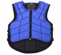 Bambini Giubbotti equestri Schiuma Imbottita di Sicurezza Imbottito Cavallo Protettivo Protezione protettore Blu Regolabile Assorbimento di Urti Comodo per i Bambini Che cavalcano (CM)