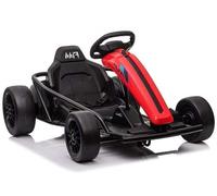 Bambini Gokart Auto Elettrica Drift 24V 2x100W LED Racing Kart Rosso