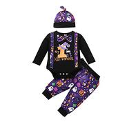 Bambini Halloween Costume Manica del Pipistrello Tuta con Cappello Bimba Unisex Il Mio Primo Spaventoso Ragazza in L'Atmosfera Festosa Spaventosa E Carina