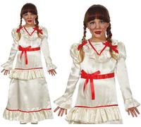 Bambini Halloween Devil Doll Costume Ragazze Annabelle Tipo Fg