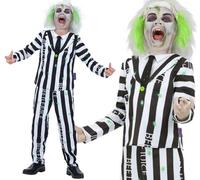 Bambini Halloween Licenza Ufficiale Beetlejuice Costume Da Smiffys