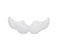 Bambini Halloween Piuma Ali d'Angelo 80 x 40 cm Realistiche per Photoshoot Bianco