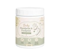 Bambini Handprint Powder 100ml Modellante Quick Dry Safe Powder Keepsake | Strumento per impronte di mani e piedi per bambini, per mamma, doccia, nascita, famiglia, genitori, gravidanza, asilo nido