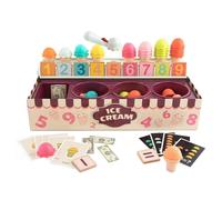 Bambini Ice Cream Play Set Pretend Gioca Giocattolo Cibo Matematica