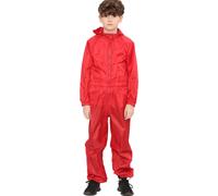 Bambini Impermeabile Rosso Naso Giorno Puddle Abito Tutti IN Uno Waterproof Con