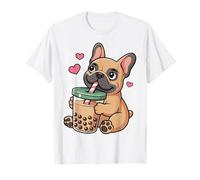 Bambini Kawaii Bulldog Francese Bevanda Bubble Gils Puppy Love Maglietta