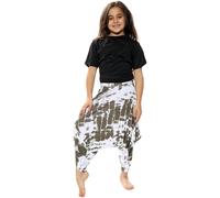 Bambini Largo Pantaloni Harem Ali Baba Stile Cravatta Tintura Yoga Casual 5-13