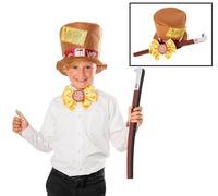 Bambini Licenza Ufficiale Willy Wonka Kit World Libro Giorno Cappello Set Da