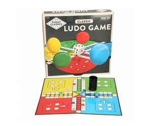 Bambini Ludo Tavola Gioco 2-4 Giocatori Con Dadi Coppa & Pezzi Età 6+ Family Set