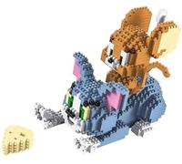 Bambini mattoni da costruzione, 1524 pezzi, cartoni animati animali, piccole particelle, mini-modello giocattolo pezzi regalo