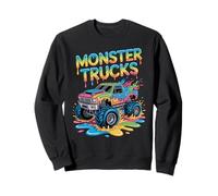 Bambini Monster Truck Drip Colorful Graffiti Ice Cream Drip Boy Felpa