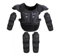 Bambini Moto Armatura Traspirante Cintura Regolabile Bambino Protezione Del Corpo Guard M, Nero