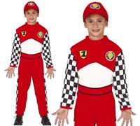 Bambini Motore Pilota da Corsa Costume Bambini Formula Autista Completo Fg