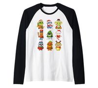 Bambini Natale Brainrot Pigiama Boy Los Dicen AI Holiday Carino Maglia con Maniche Raglan