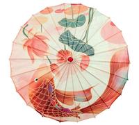 Bambini ombrello ragazze, ombrello giapponese ombrello di carta oliato da 32 pollici, ombrelli cinesi per donne, ombrello di danza Parasol con osso di bambù per costumi in stile