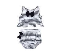 Bambini Outings Ragazze Due Bikini Stampa Dot Summer Pezzo Baby Girls Costume Da Bagno Nero, H5-bianco, 6-12 Mesi